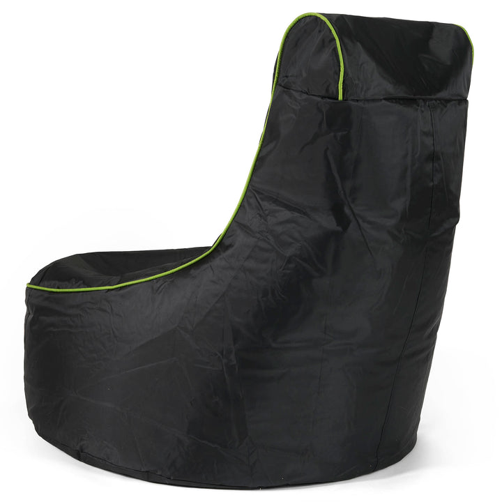 Puff Gaming Estilo Asiento de Coche - Negro / Verde 06