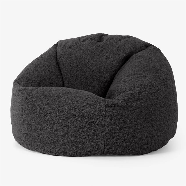 Puff Redondo - Boucle Grafito 01
