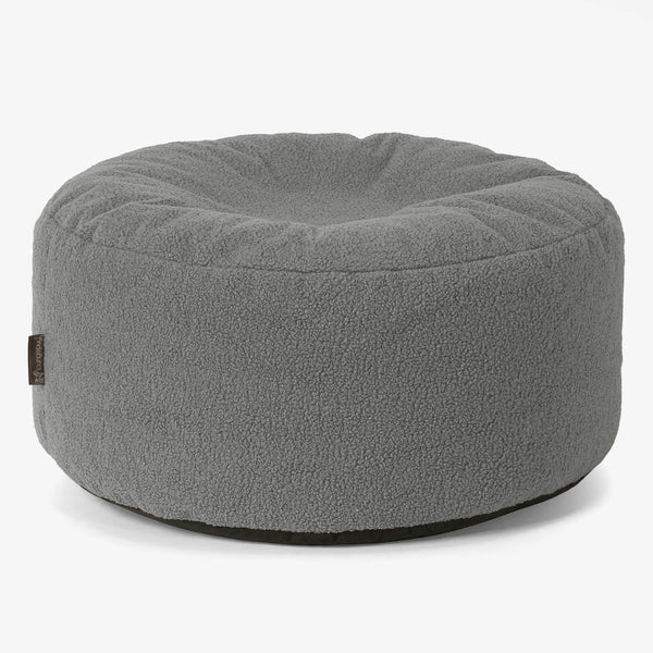 Puff Taburete - Boucle Gris 01