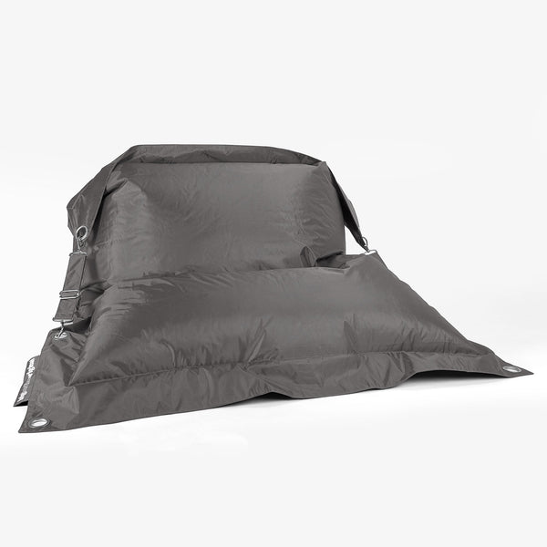 Puff Gigante Cama XXL 'Con Correas' - SmartCanvas™ Grafito 01