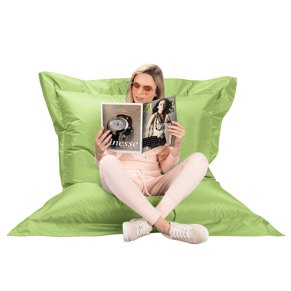 Puff Gigante Cama XXL - SmartCanvas™ Verde Manzana 01