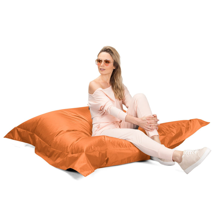 Puff Gigante Cama XXL - SmartCanvas™ Naranja Claro 03