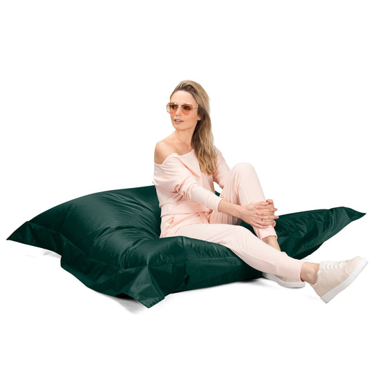 Puff Gigante Cama XXL - SmartCanvas™ Azul cerceta 03