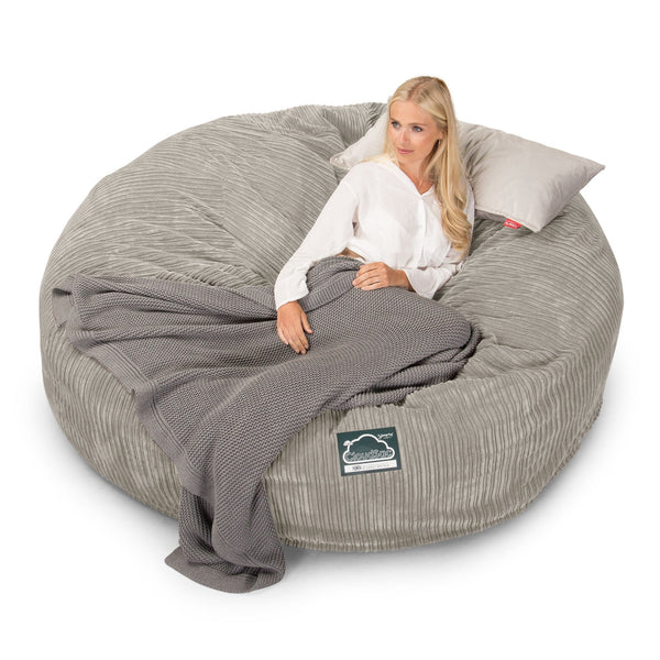 Lounge Pug, CloudSac 3000 XXL, Sofá Puf Viscoelástico King Sized, Pana Clásica Visón