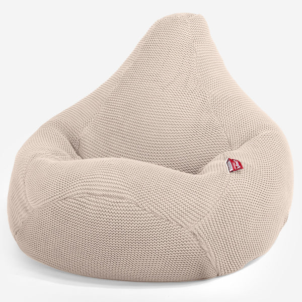 LOUNGE PUG - Silla De Juego Puf - Ellos Punto Grueso Crema