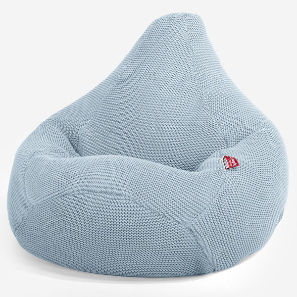 LOUNGE PUG - Silla De Juego Puf - Ellos Punto Grueso Azul Brumoso