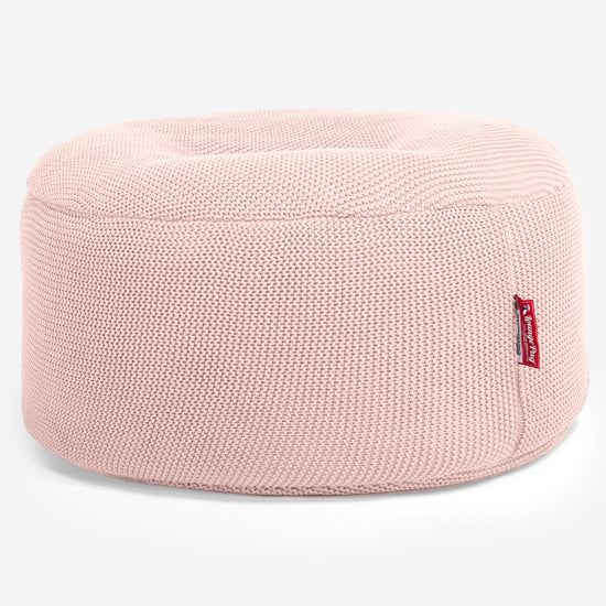 LOUNGE PUG - Puff Taburete - Ellos Punto Grueso Bebé rosa