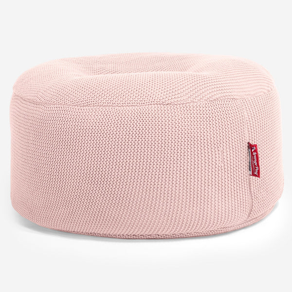 LOUNGE PUG - Puff Taburete - Ellos Punto Grueso Bebé rosa