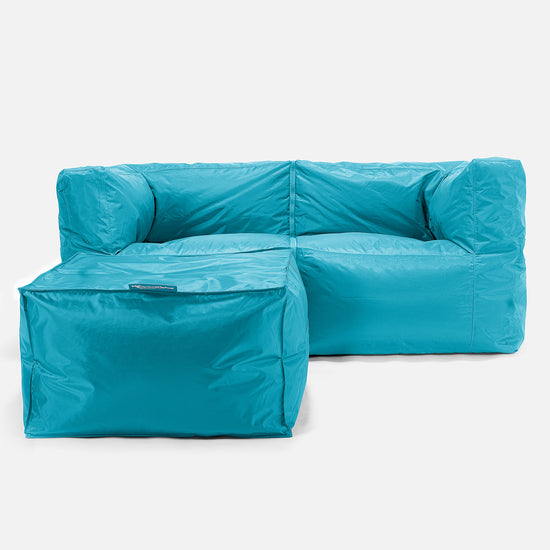 SmartCanvas™ Puf Sofá Modular 2 piezas - Agua 03