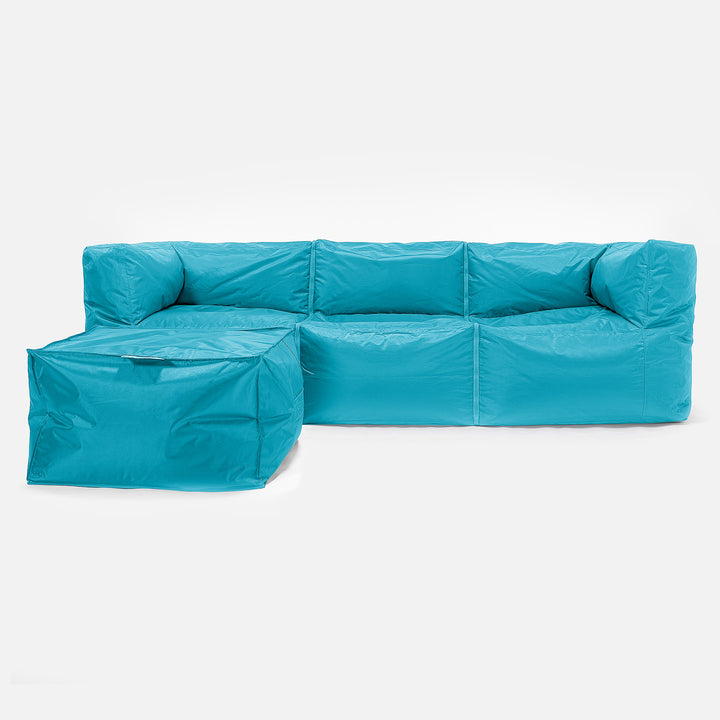 SmartCanvas™ Puf Sofá Modular 3 piezas - Agua 02