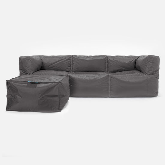 SmartCanvas™ Puf Sofá Modular 3 piezas - Grafito 02