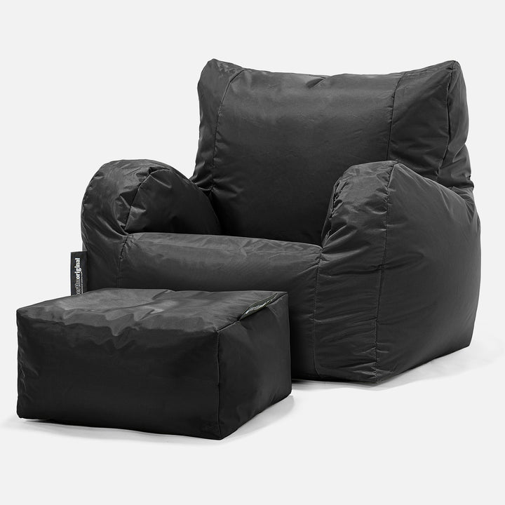 Puff Sillón, Puf - SmartCanvas™ Negro 02