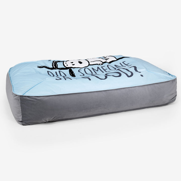 Charlie Brown y Snoopy Cama Encorvada para Perros XL - Hambriento 02