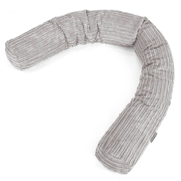 Almohada Gigante para Sofás XL - Pana Clásica Aluminio Plata 01