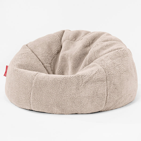 CloudSac 200 Kids Puf Gigante Viscoelástico Infanti - Piel de Osito Sintética Visón 01