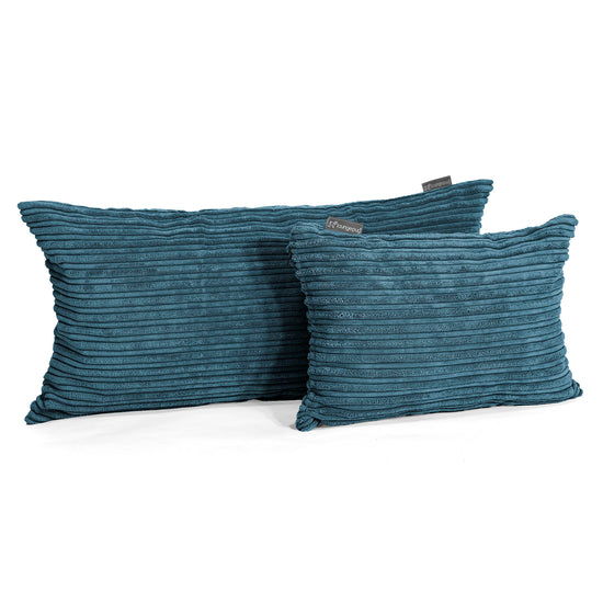 CloudSac 50 Almohada Gigante Viscoelástica 40 x 80cm - Pana Clásica Azul marino 