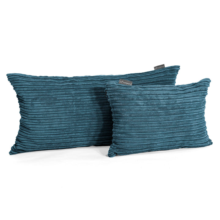 CloudSac 50 Almohada Gigante Viscoelástica 40 x 80cm - Pana Clásica Azul marino 