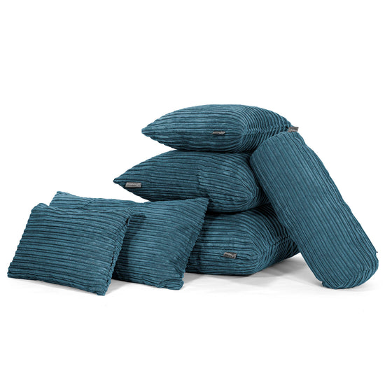 CloudSac 50 Almohada Gigante Viscoelástica 40 x 80cm - Pana Clásica Azul marino 