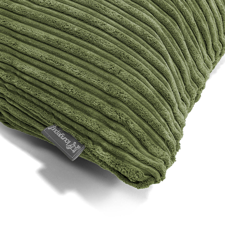Fundas de Almohada Gigante 40 x 80cm - Pana Clásica Bosque Verde 0