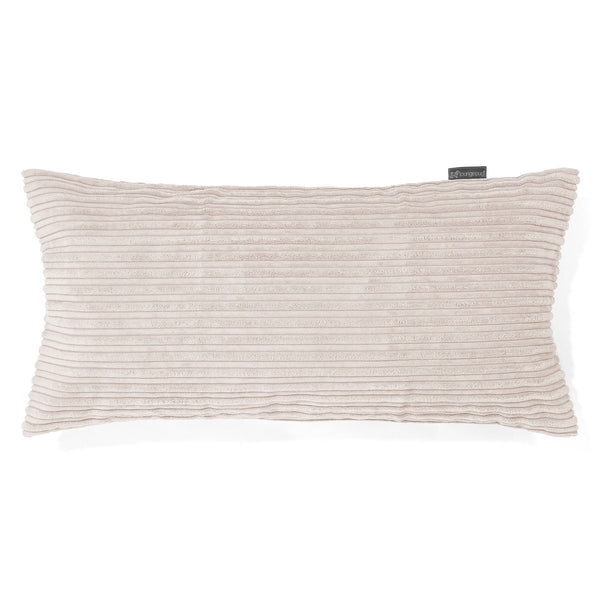 CloudSac 50 Almohada Gigante Viscoelástica 40 x 80cm - Pana Clásica Crema 