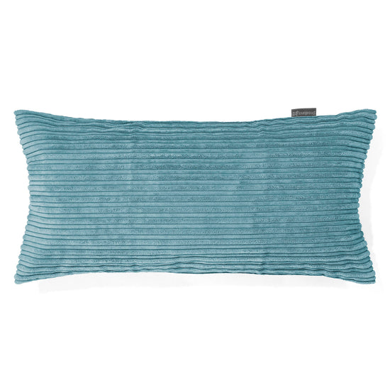 CloudSac 50 Almohada Gigante Viscoelástica 40 x 80cm - Pana Clásica Egeo Azul 