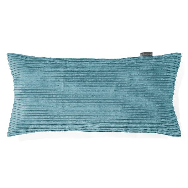 CloudSac 50 Almohada Gigante Viscoelástica 40 x 80cm - Pana Clásica Egeo Azul 