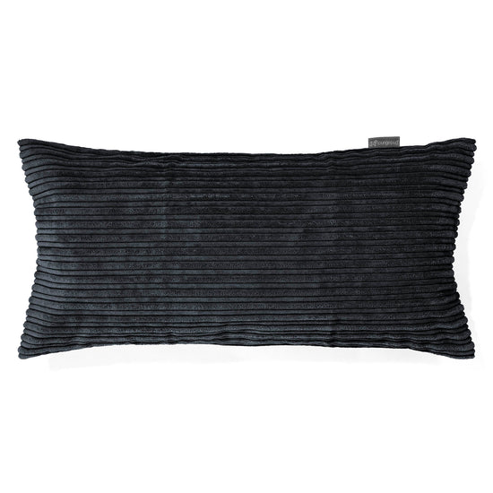 CloudSac 50 Almohada Gigante Viscoelástica 40 x 80cm - Pana Clásica Negro 