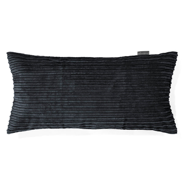 CloudSac 50 Almohada Gigante Viscoelástica 40 x 80cm - Pana Clásica Negro 