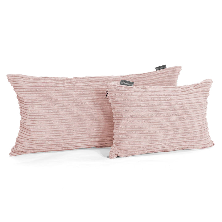 CloudSac 50 Almohada Gigante Viscoelástica 40 x 80cm - Pana Clásica Rosa Claro 