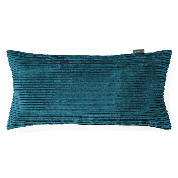 CloudSac 50 Almohada Gigante Viscoelástica 40 x 80cm - Pana Clásica Turquesa 