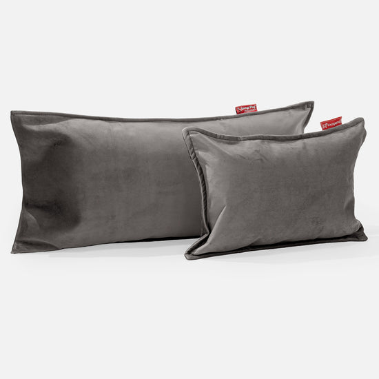 CloudSac 50 Almohada Gigante Viscoelástica 40 x 80cm - Terciopelo Grafito 0