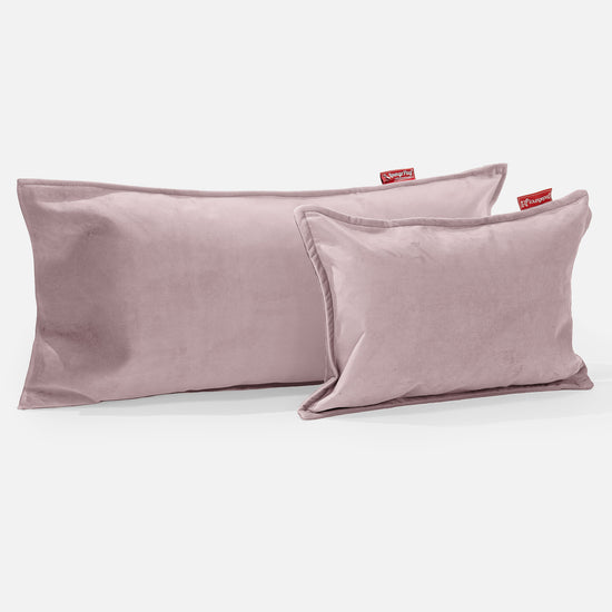CloudSac 50 Almohada Gigante Viscoelástica 40 x 80cm - Terciopelo Rosa 0