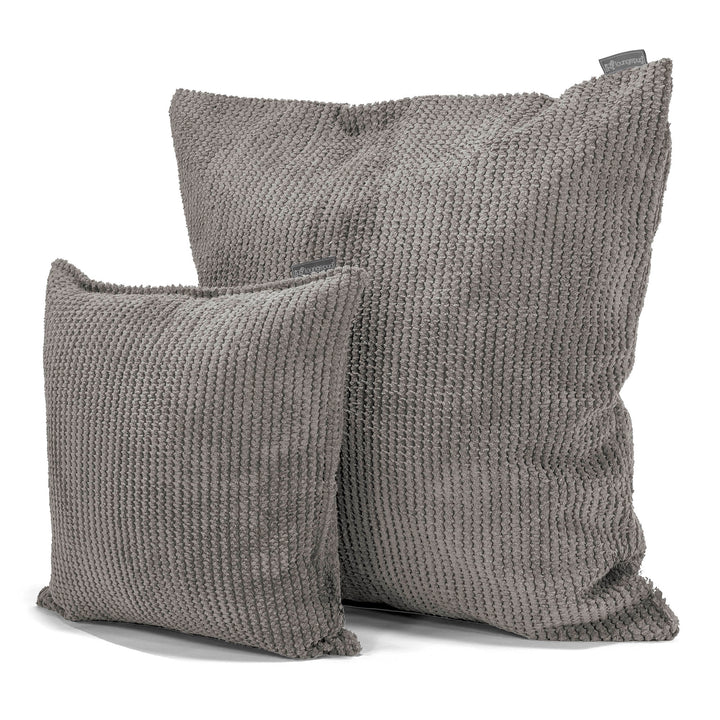 Cojín 47 x 47cm - Pompón Carbón Gris 02
