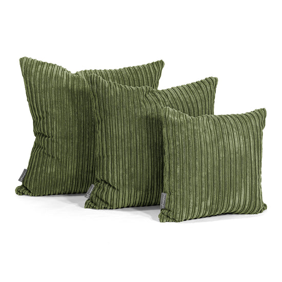 Fundas de Cojín 47 x 47cm - Pana Clásica Bosque Verde 02