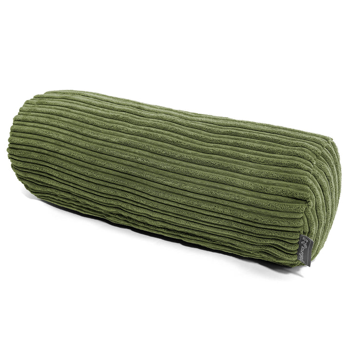 Fundas de Cojín Cilíndrico 20 x 55cm - Pana Clásica Bosque Verde 01
