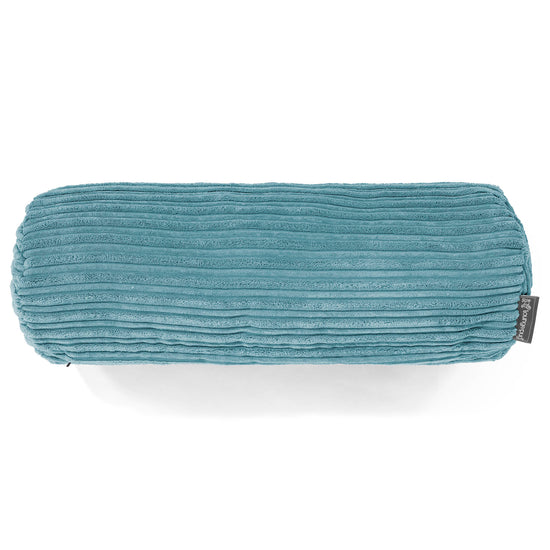 Cojín Cilíndrico 20 x 55cm - Pana Clásica Egeo Azul 02