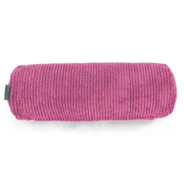 Cojín Cilíndrico 20 x 55cm - Pompón Rosa 01