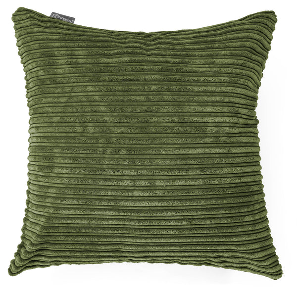 Fundas de Cojín Extra Grande 70 x 70cm - Pana Clásica Bosque Verde 01