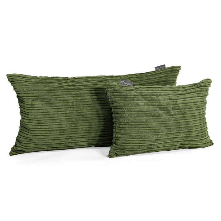 Fundas de Cojín Rectangular 35 x 50cm - Pana Clásica Bosque Verde 03