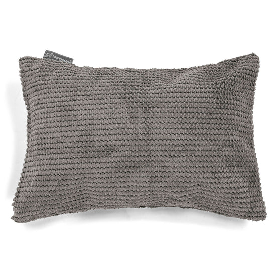 Cojín Rectangular 35 x 50cm - Pompón Carbón Gris 01
