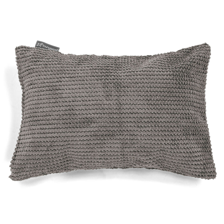 Cojín Rectangular 35 x 50cm - Pompón Carbón Gris 01