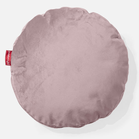 Cojín Redondo 50cm - Terciopelo Rosa 01