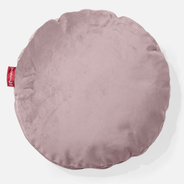Cojín Redondo 50cm - Terciopelo Rosa 01