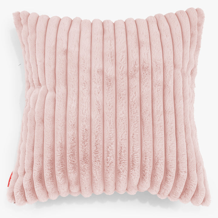 Fundas de Cojín Extra Grande 70 x 70cm - Pana de Felpa Ultra Rosa Empolvado 01
