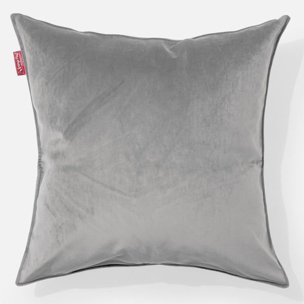 Cojín Gigante 70 x 70cm - Terciopelo Plata 01