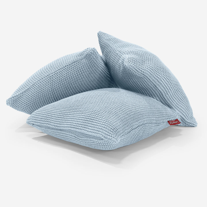 Cojín 47 x 47cm - Algodón 100% Ellos Azul Brumoso 03