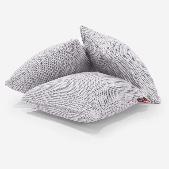 Cojín 47 x 47cm - Algodón 100% Ellos Gris claro 03