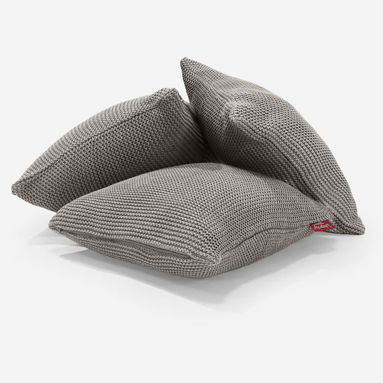 Cojín 47 x 47cm - Algodón 100% Ellos Gris 03