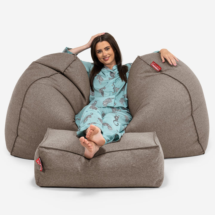 Enorme Sofá / Puff Gigante - Lana de Interalli Galleta 03