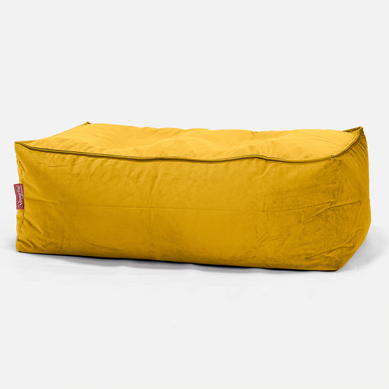 Escabel Gigante - Terciopelo Oro 01